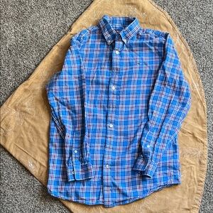 Vineyard Vines Blue & White Plaid Button-Down Shirt